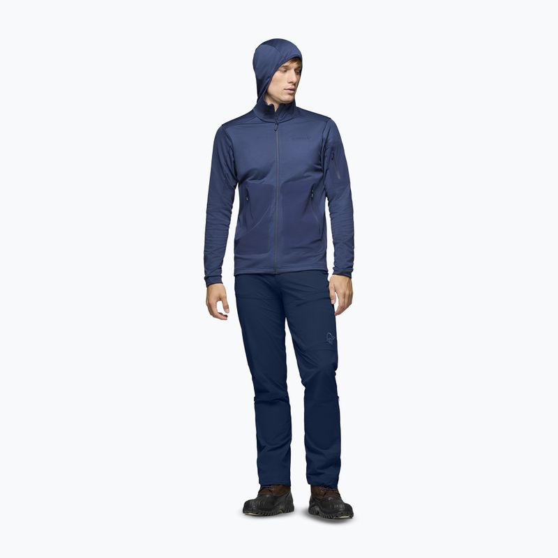 Men's trekking sweatshirt NORRONA Falketind Warm2 Stretch Hood indigo night 2