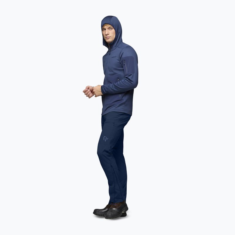Men's trekking sweatshirt NORRONA Falketind Warm2 Stretch Hood indigo night 4