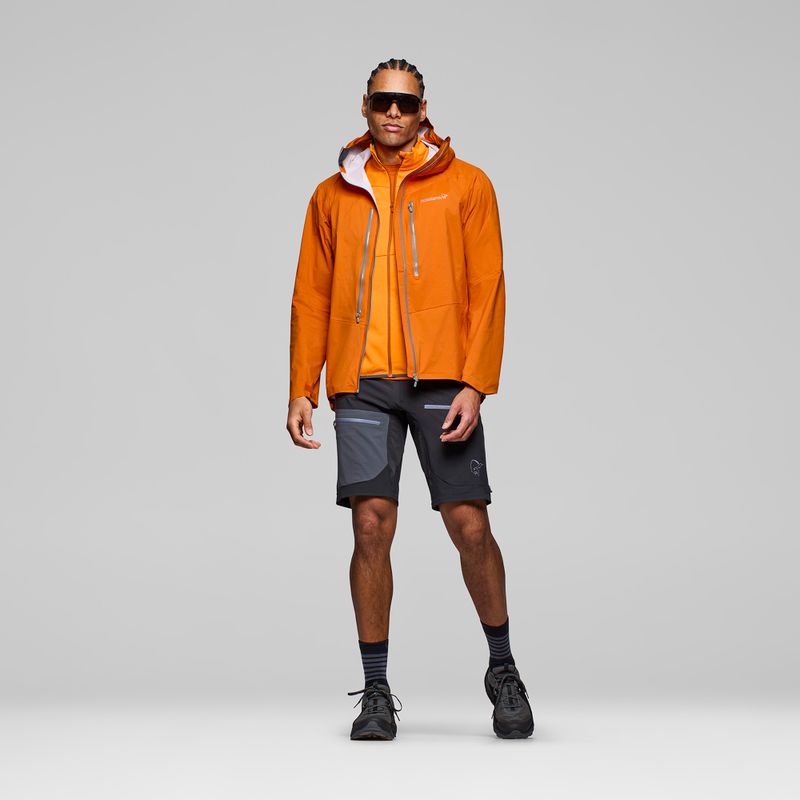 Men's waterproof jacket NORRONA Falketind Dri1 gold flame 2