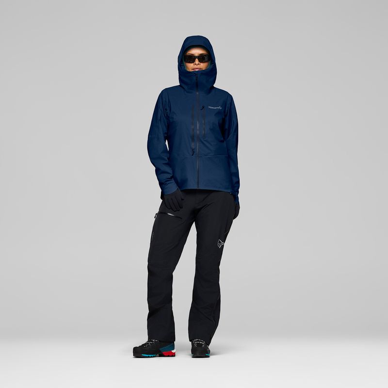 Women's rain jacket NORRONA Falketind Dri1 indigo night 2