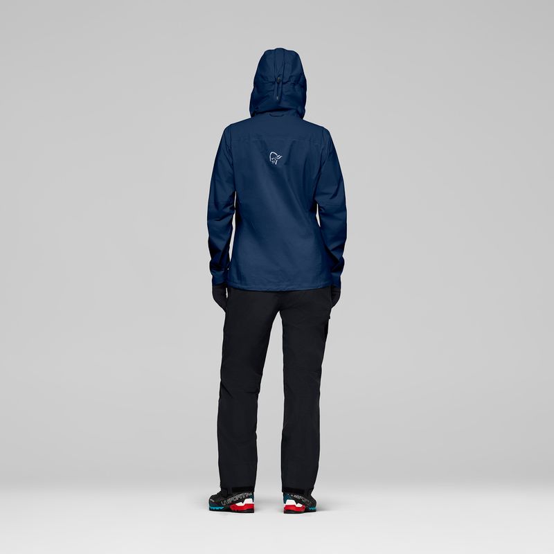 Women's rain jacket NORRONA Falketind Dri1 indigo night 3