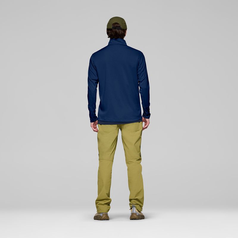 Men's trekking sweatshirt NORRONA Femund Warm1 Zip Neck indigo night 3