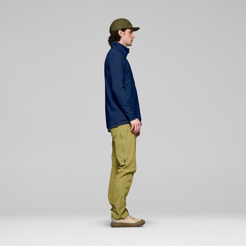 Men's trekking sweatshirt NORRONA Femund Warm1 Zip Neck indigo night 4