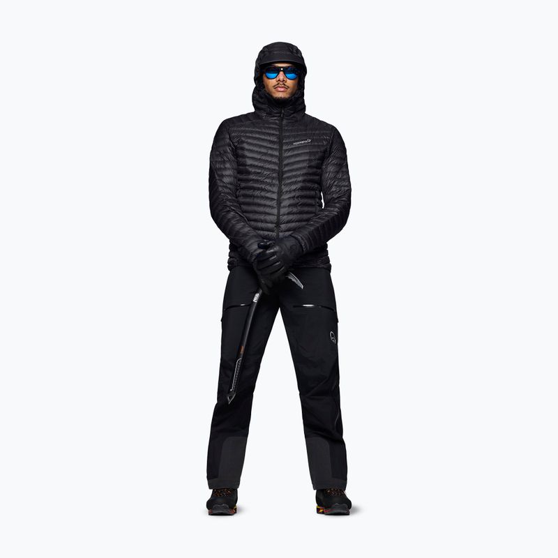 Men's down jacket Norrona Trollveggen Down800 Super Light Hood Caviar Black 2