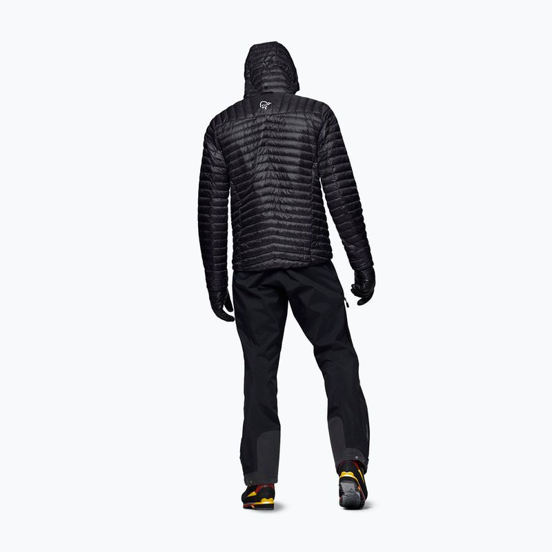 Men's down jacket Norrona Trollveggen Down800 Super Light Hood Caviar Black 3