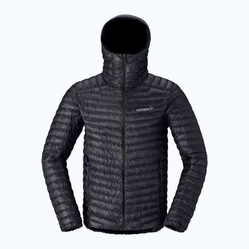 Men's down jacket Norrona Trollveggen Down800 Super Light Hood Caviar Black 5