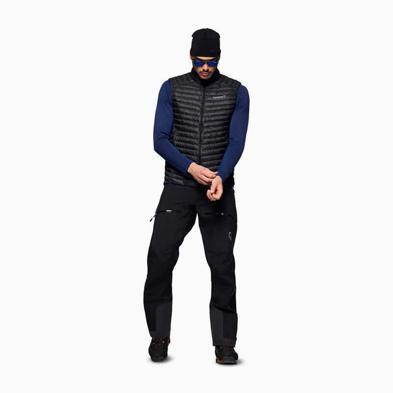 Gilet NORRONA Trollveggen Down800 Super Light caviar black 2