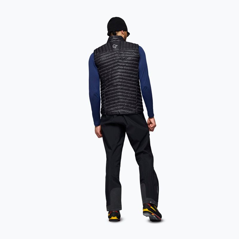 Gilet NORRONA Trollveggen Down800 Super Light caviar black 3