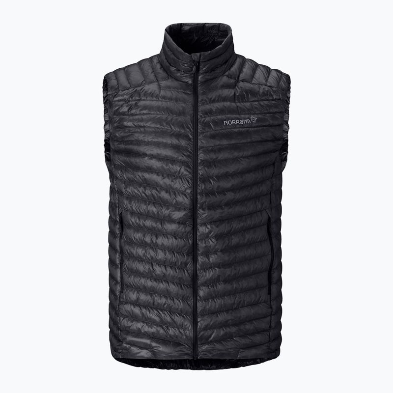 Gilet NORRONA Trollveggen Down800 Super Light caviar black 5