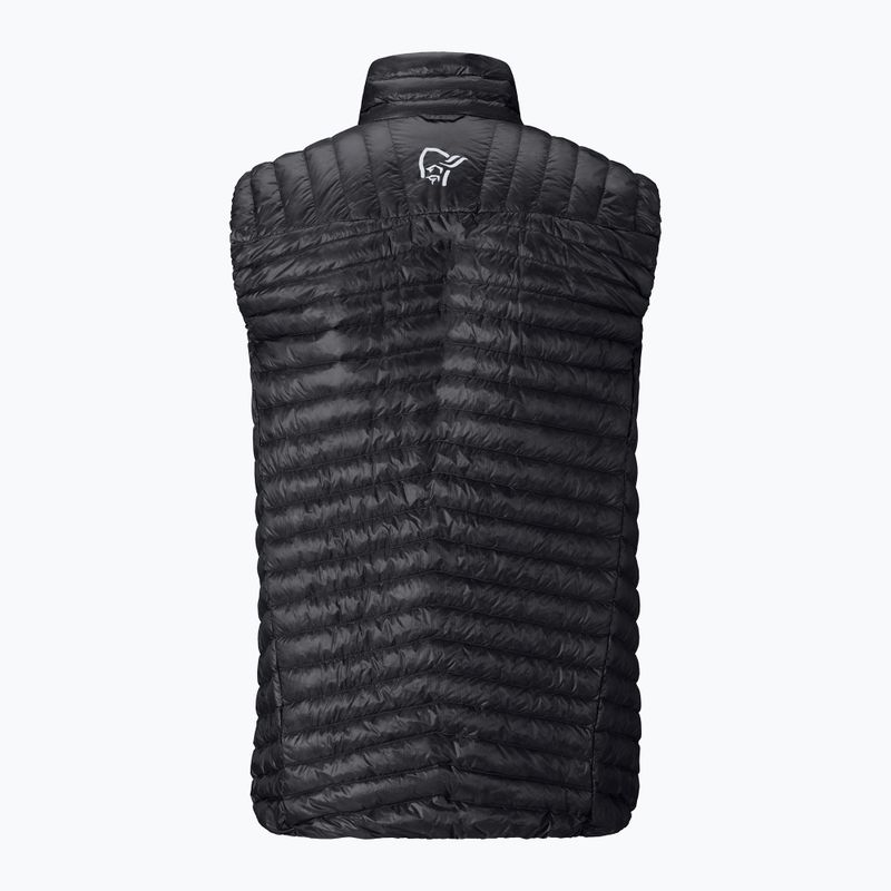 Gilet NORRONA Trollveggen Down800 Super Light caviar black 6