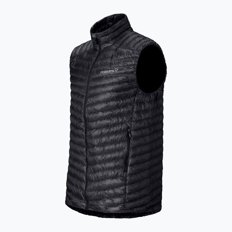 Gilet NORRONA Trollveggen Down800 Super Light caviar black 7