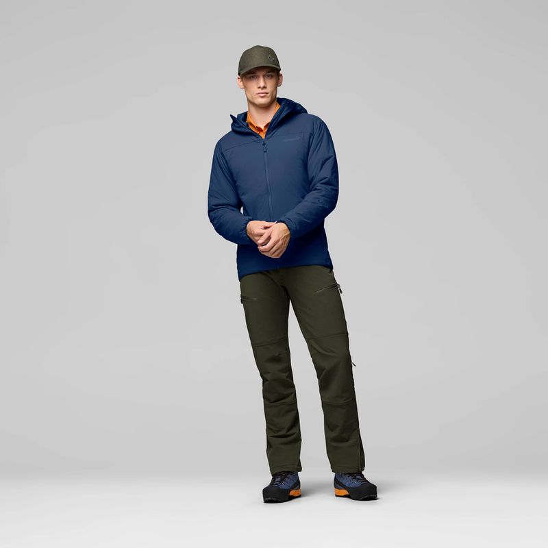 Men's insulated jacket NORRONA Femund Thermo60 Zip Hood indigo night 2