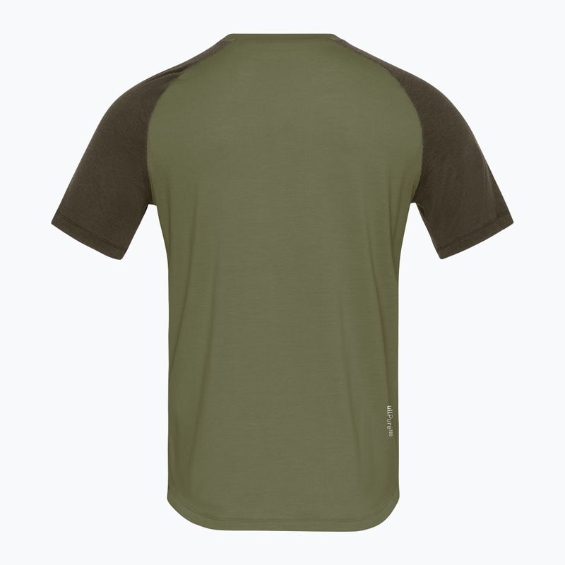 Men's trekking T-shirt NORRONA Femund PureUll loden green 6