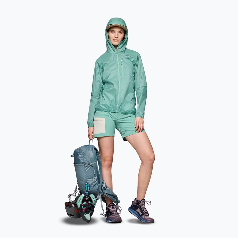 Women's wind jacket NORRONA Faketind Aero60 Zip Hood aqua haze 2