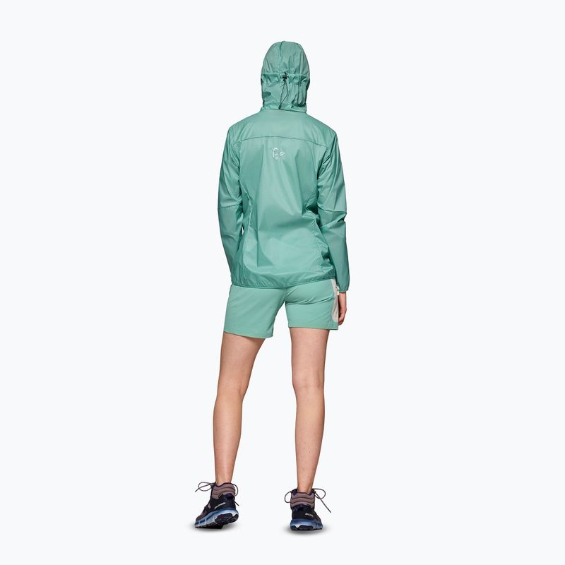 Women's wind jacket NORRONA Faketind Aero60 Zip Hood aqua haze 3