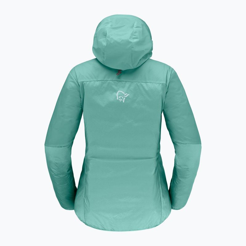 Women's wind jacket NORRONA Faketind Aero60 Zip Hood aqua haze 6
