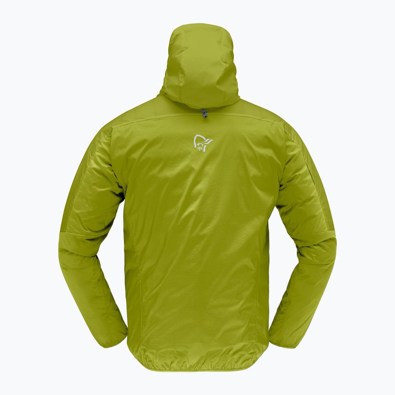 Men's wind jacket NORRONA Faketind Aero60 Zip Hood golden lime 2