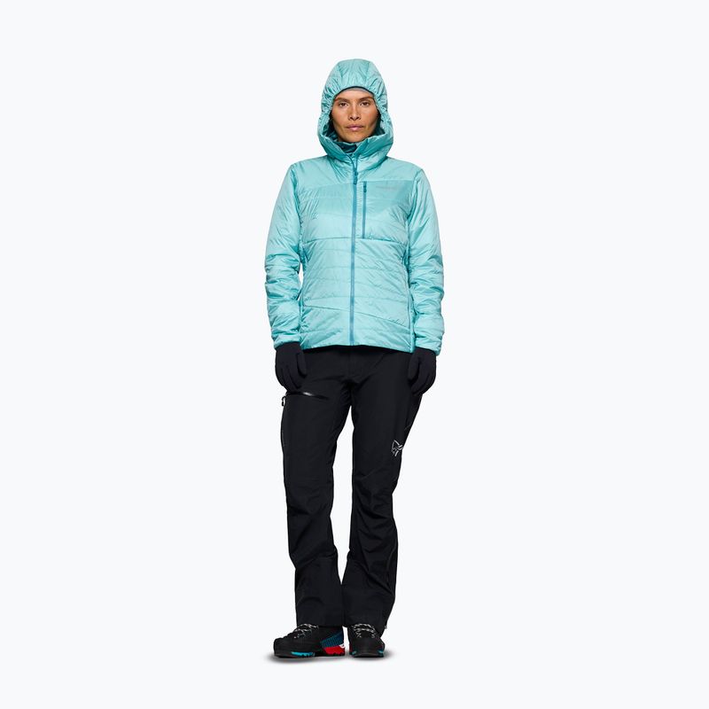 Women's insulated jacket NORRONA Faketind Thermo40 Zip Hoodie aqua haze 2