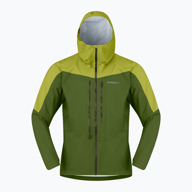 Men's rain jacket NORRONA Falketind Dri1 pesto/goldem lime 6