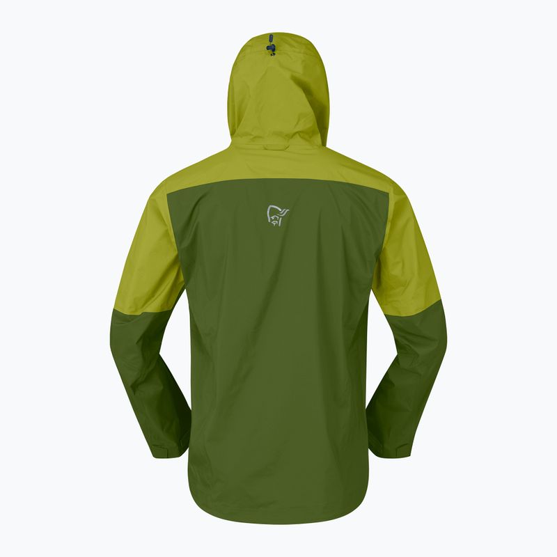 Men's rain jacket NORRONA Falketind Dri1 pesto/goldem lime 7