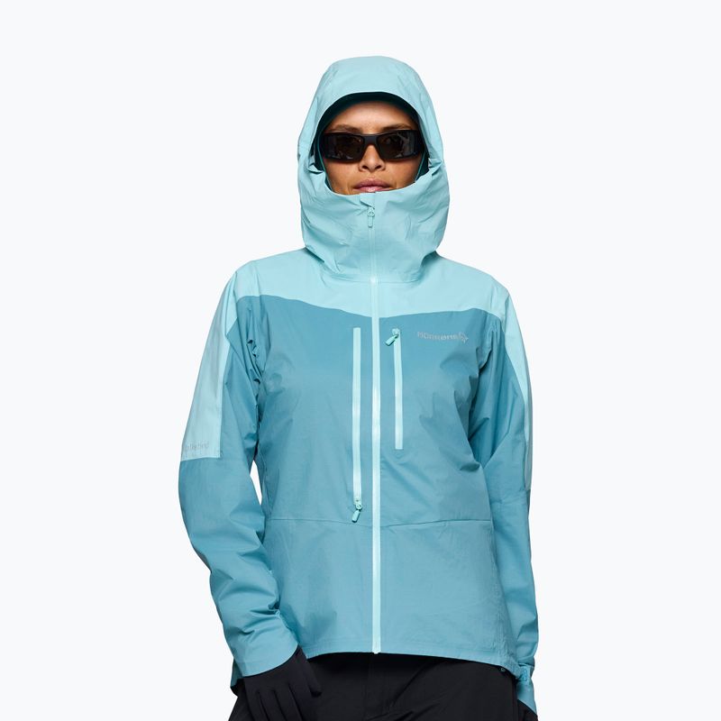 Women's rain jacket NORRONA Falketind Dri1 brittany blue/aqua haze