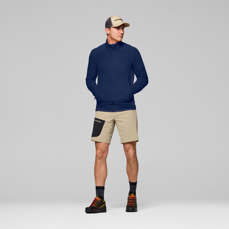 Men's fleece sweatshirt NORRONA Falketind Warm1 Active indigo night 2