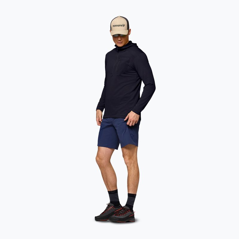 Men's trekking sweatshirt NORRONA Falketind Warm1 Hood caviar black 2