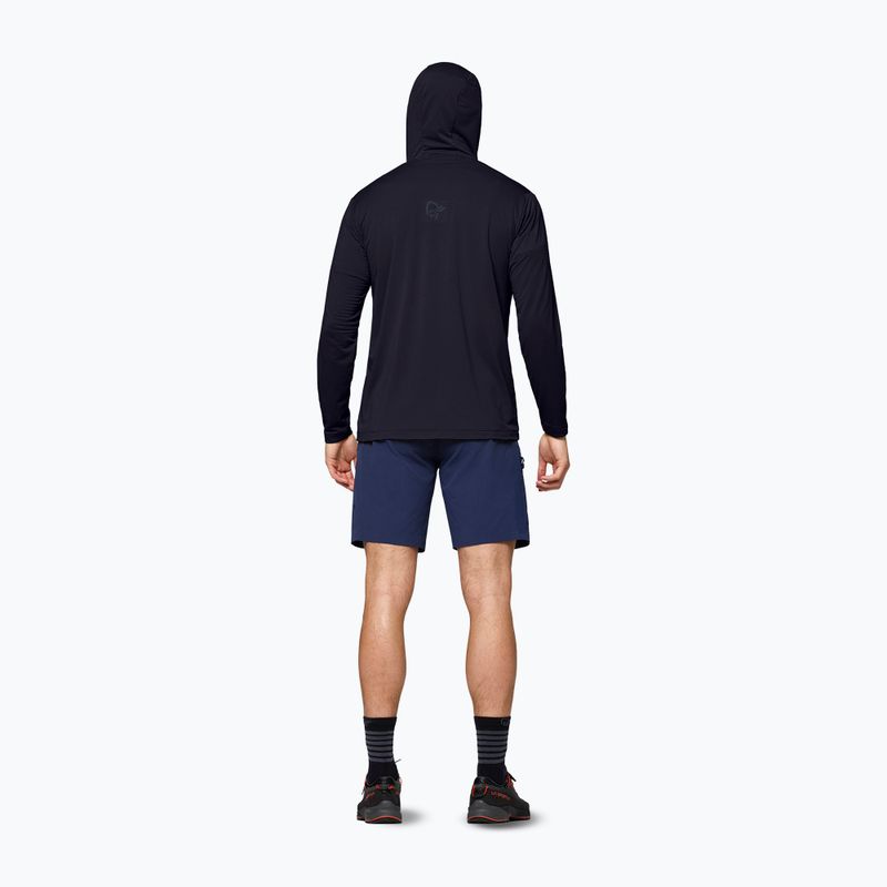 Men's trekking sweatshirt NORRONA Falketind Warm1 Hood caviar black 3