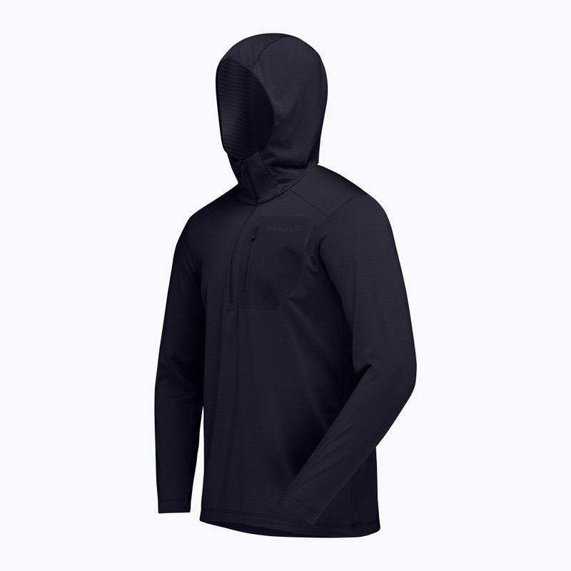Men's trekking sweatshirt NORRONA Falketind Warm1 Hood caviar black 7