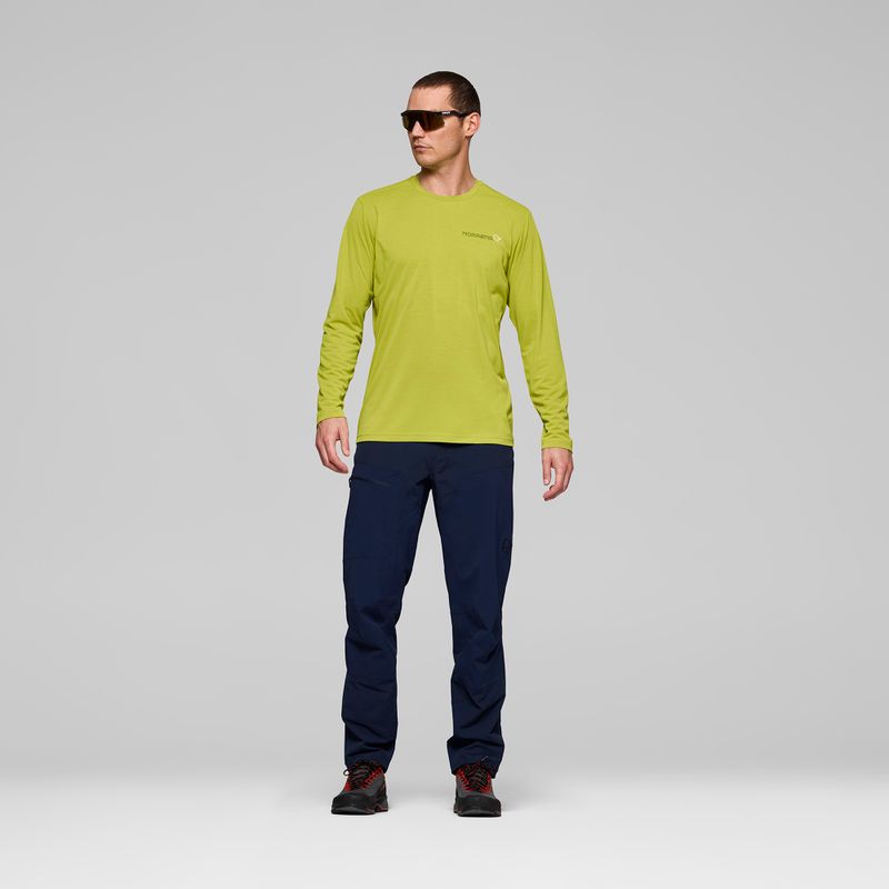 Men's longsleeve NORRONA Femund Tech golden lime 2
