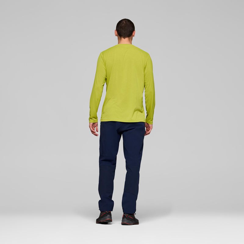 Men's long sleeve top NORRONA Femund Tech golden lime 3