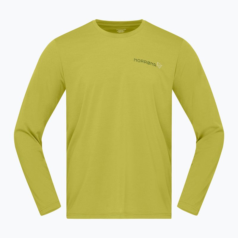 Men's long sleeve top NORRONA Femund Tech golden lime 5