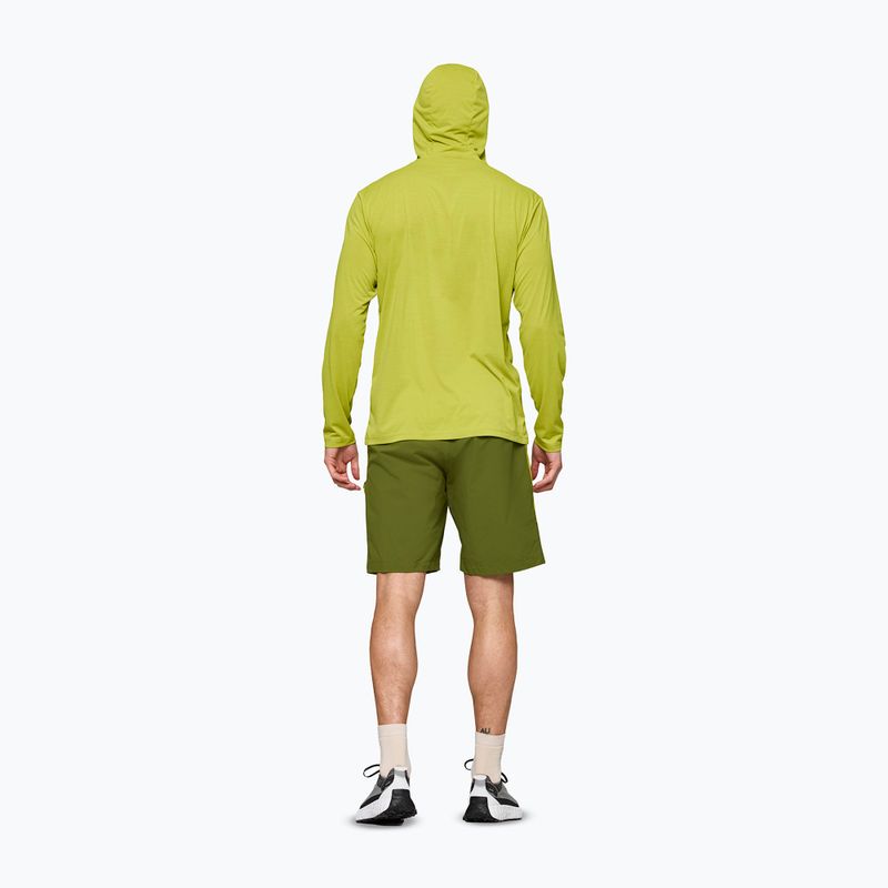 Men's trekking sweatshirt NORRONA Femund Tech Hood golden lime 3