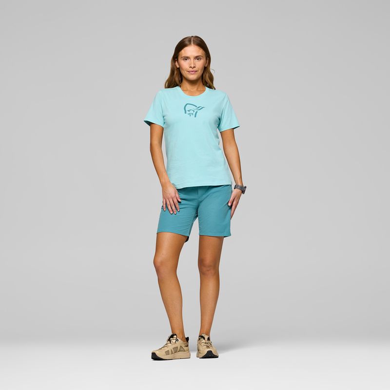Women's T-shirt NORRONA Cotton Viking aqua haze 2