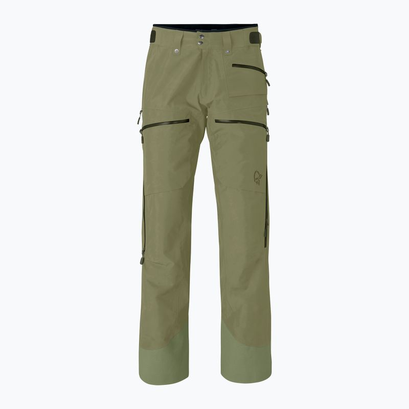 Men's ski trousers Norrona Lofoten Gore-Tex Insulated deep lichen green 5