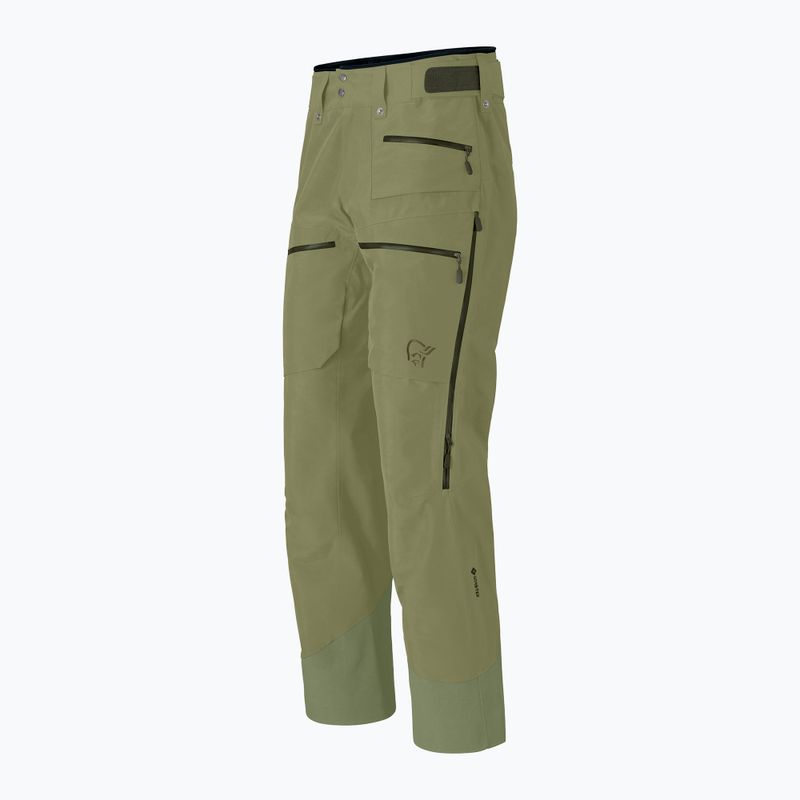 Men's ski trousers Norrona Lofoten Gore-Tex Insulated deep lichen green 7