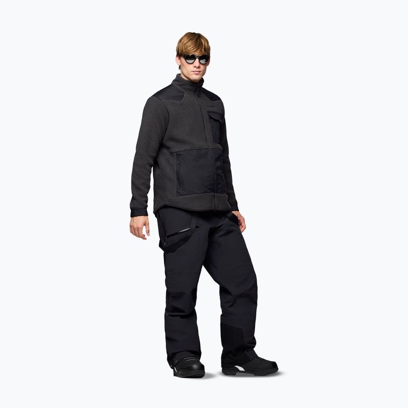 Men's fleece sweatshirt Norrona Tamok Warm3 phantom/caviar black 2