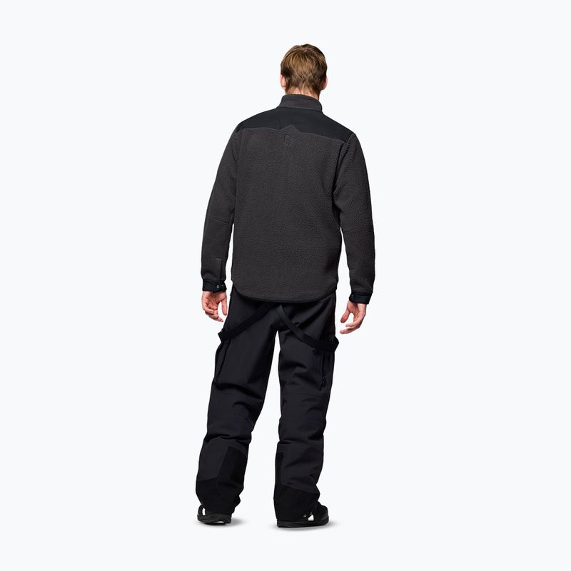 Men's fleece sweatshirt Norrona Tamok Warm3 phantom/caviar black 3
