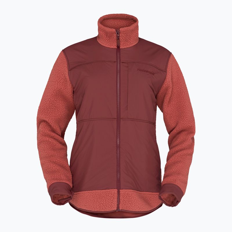 Men's fleece sweatshirt Norrona Tamok Warm3 cowhide/port 5