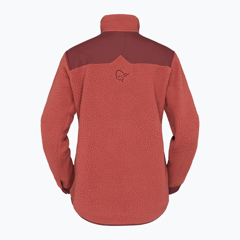 Men's fleece sweatshirt Norrona Tamok Warm3 cowhide/port 6