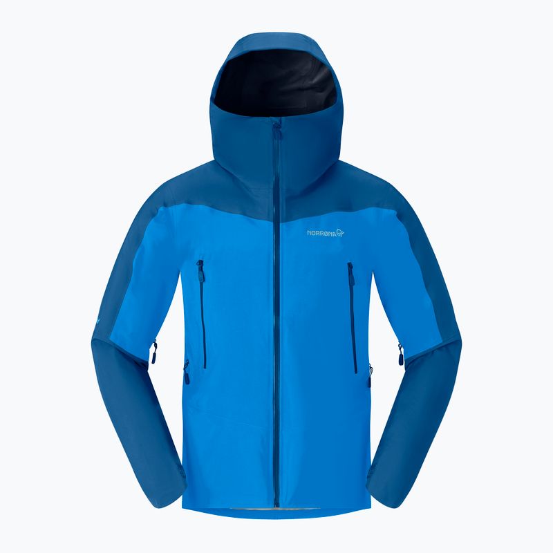 Men's rain jacket NORRONA Falketind Gore-Tex brilliant blue/dark blue 3