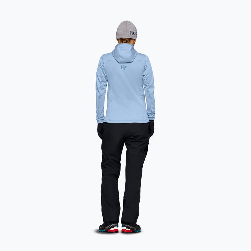 Women's trekking sweatshirt NORRONA Falketind Warm2 Stretch Hood cashmere blue/allure 3