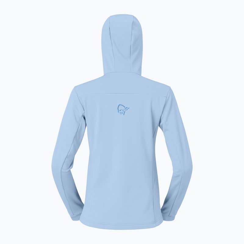 Women's trekking sweatshirt NORRONA Falketind Warm2 Stretch Hood cashmere blue/allure 6