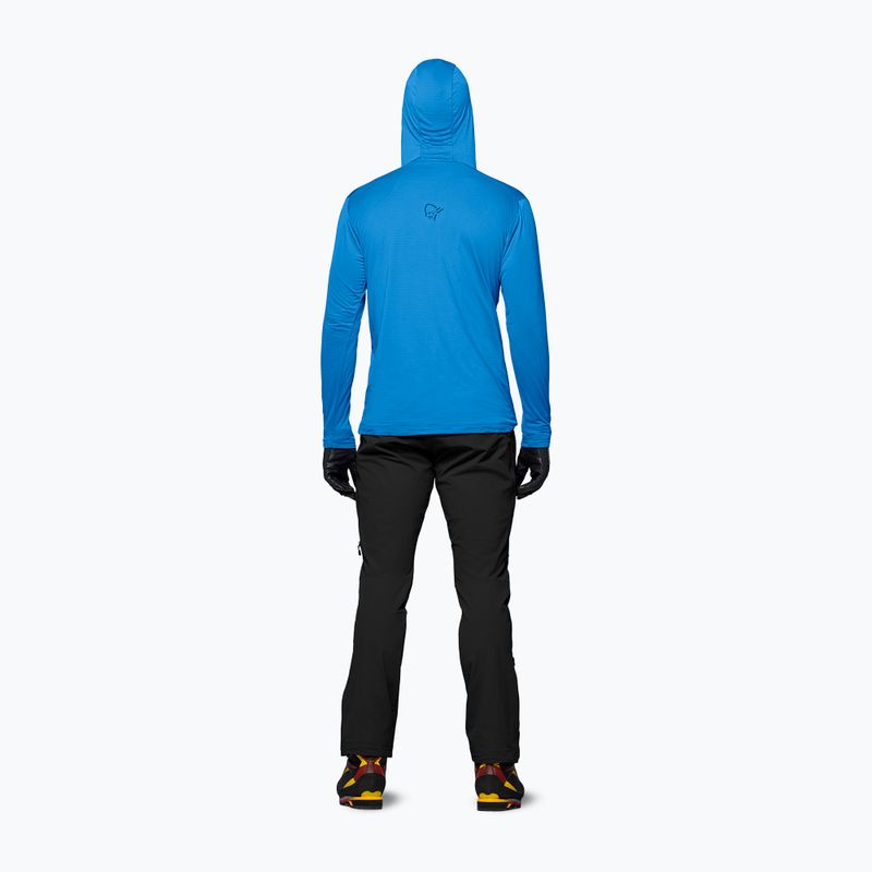Men's trekking sweatshirt NORRONA Falketind Warm1 Hood brilliant blue/dark blue 3