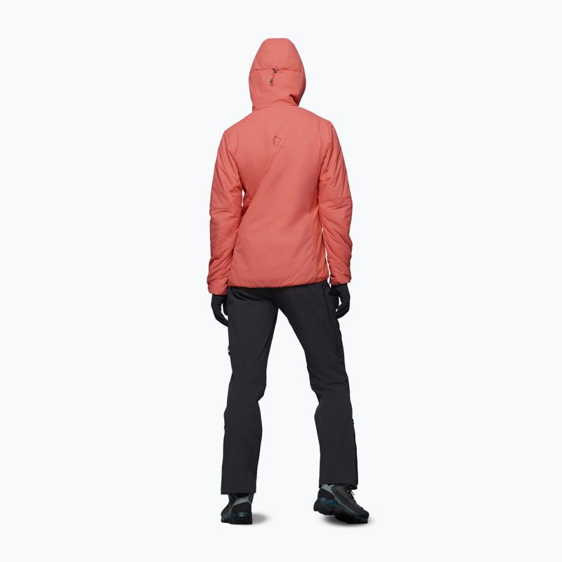 Women's insulated jacket NORRONA Femund Thermo60 Zip Hood deep sea coral 3
