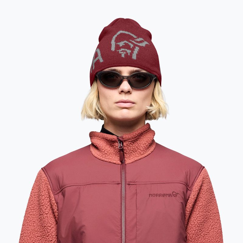 Winter hat NORRONA MerinoUll Logo Beanie port 2