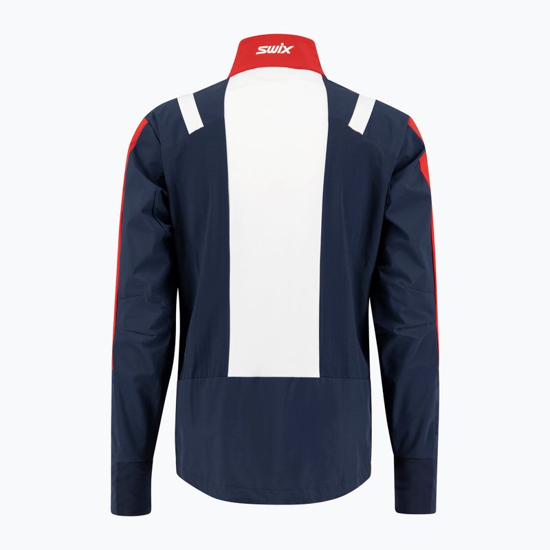Swix Infinity men's cross-country ski jacket navy blue and red 15241-75101 5