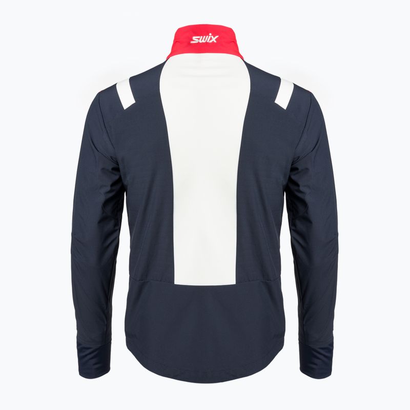 Swix Infinity men's cross-country ski jacket navy blue and red 15241-75101 2