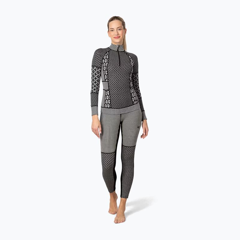 Women's thermal sweatshirt KARI TRAA Smekker Half Zip black 2