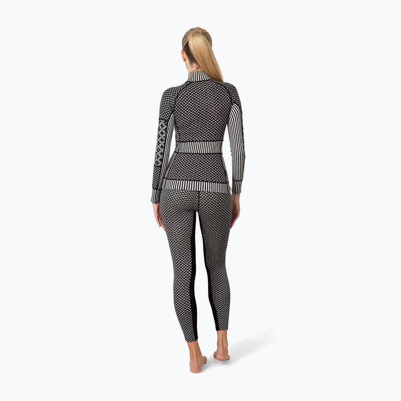 Women's thermal sweatshirt KARI TRAA Smekker Half Zip black 4